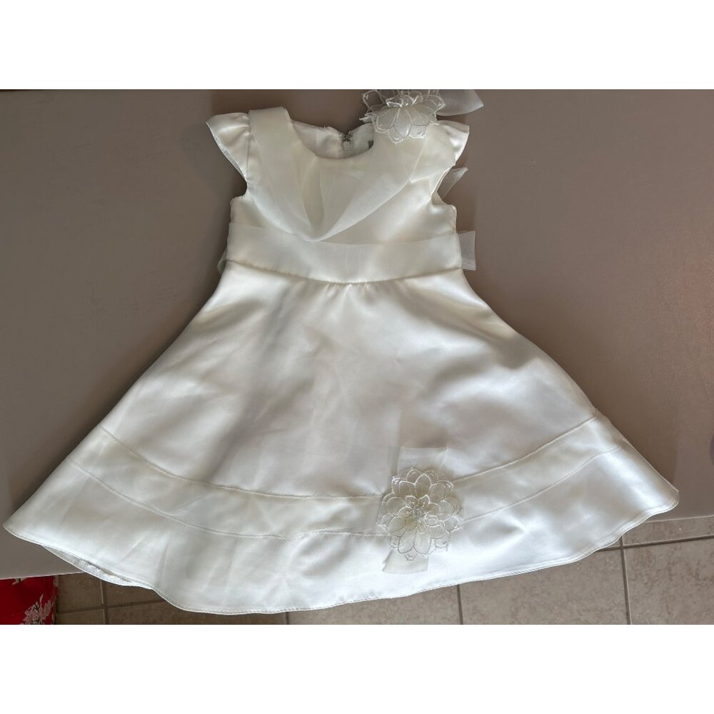 Toddler Paisley of London Ivory Sleeveless Dress Size T1